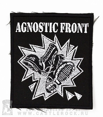 нашивка agnostic front (вышивка)