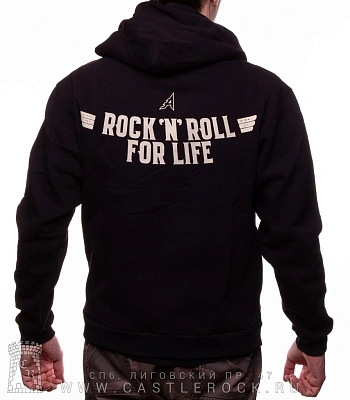 балахон на молнии airbourne "rock‘n’roll for life"