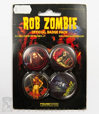 набор значков rob zombie