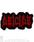 нашивка deicide (лого красное, вышивка)