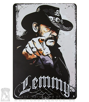 табличка motorhead lemmy