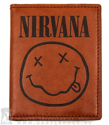 обложка для автодокументов nirvana (ручная работа)