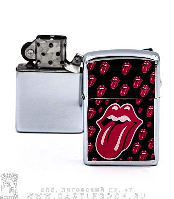 зажигалка цветная rolling stones