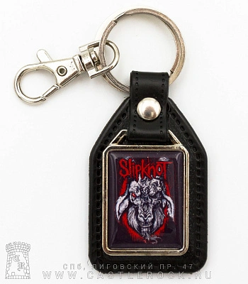 брелок прямоугольный на подкладке slipknot (козел)