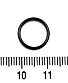 Сегментное Кольцо Кликер Сталь Черное 1,2 х 10
