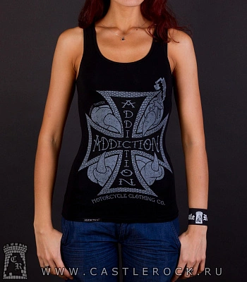 майка addiction крест мальтийский