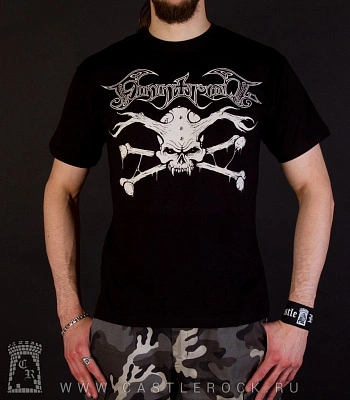 футболка finntroll (череп с клыками и рогами)