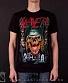 футболка slayer (череп в зеленой каске)