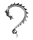 серьга кафф alchemy gothic (алхимия готик) e436 jormungand