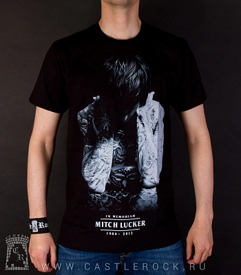 футболка suicide silence mitch lucker 1984-2012 (ч/б)