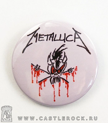 значок metallica (череп)