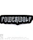 нашивка powerwolf (лого, узкая, вышивка)