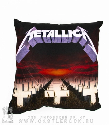 подушка декоративная metallica "master of puppets"