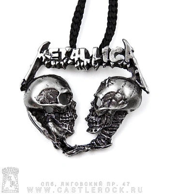 подвеска metallica (два черепа)