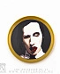 магнит тарелочка marilyn manson (ч/б)