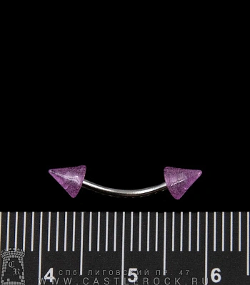 Микробанан Сталь с Акриловыми Шипами (фиолетовыми) 1,2 х 10 х 4/4