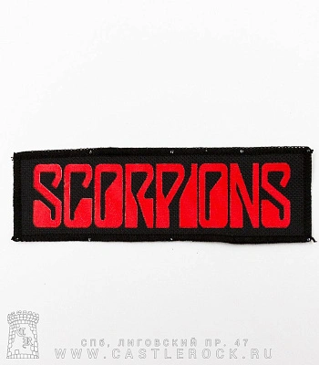 нашивка scorpions (лого красное)