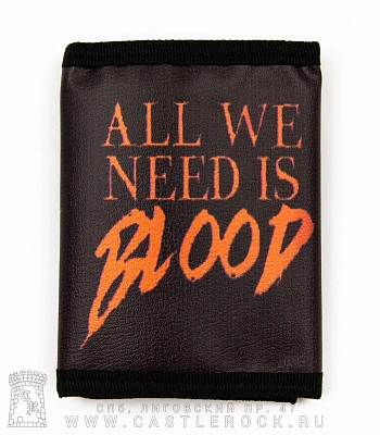 кошелек powerwolf "all we need is blood" (к/з)