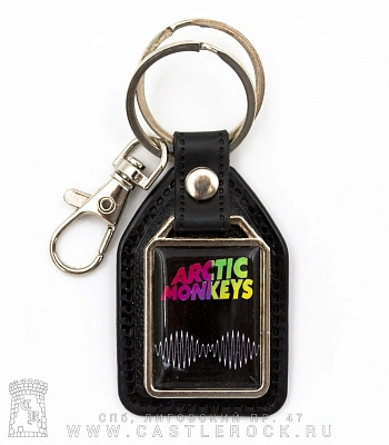 брелок прямоугольный на подкладке arctic monkeys "am"