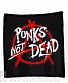 нашивка anarchy анархия punks not dead (лого, надпись белая)