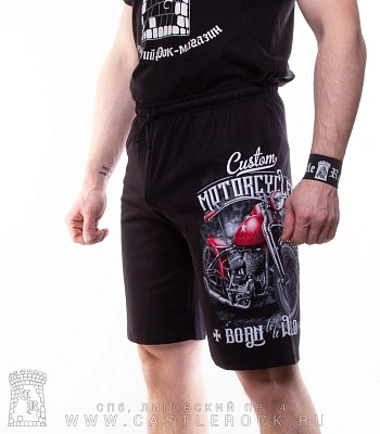 шорты мотоцикл "custom motorcycle born to be wild"