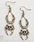 серьги паук (брюхо-череп)