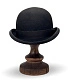 шляпа фетровая котелок bowler hat (черная)