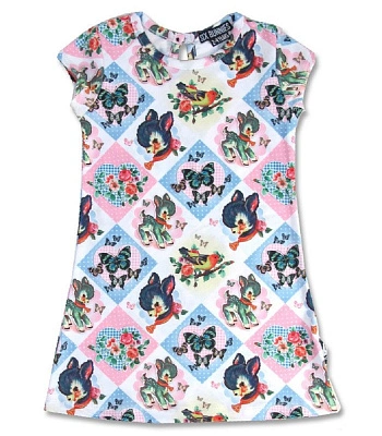 платье детское six bunnies оленята и бабочки
