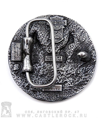 пряжка harley-davidson (орел, круглая)