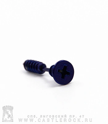 Обманка Плага Сталь Синяя Саморез 1,2 х 6 х 7/4