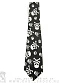 галстук черепа и кости (большие)