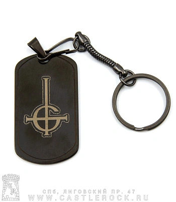 брелок жетон с гравировкой ghost