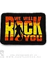 нашивка queen "we will rock you" (вышивка)