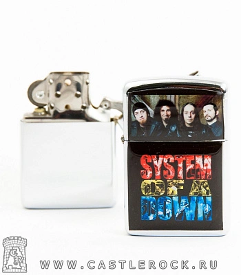 зажигалка цветная system of a down