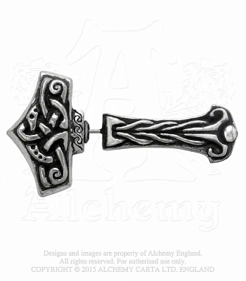 серьга alchemy gothic (алхимия готик) e368 thunderstick