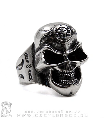 кольцо new rock череп