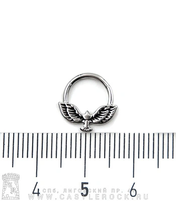 Кликер для септума Сталь Птица