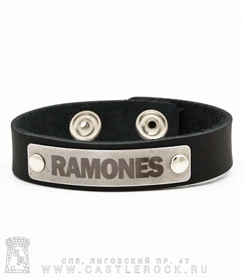 браслет кожаный ramones