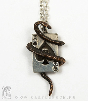 подвес alchemy gothic (алхимия готик) ulp37 snake of aces