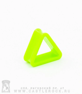 Тоннель Акрил Треугольник (зеленый светлый) 20 мм