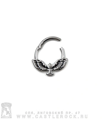 Кликер для септума Сталь Птица