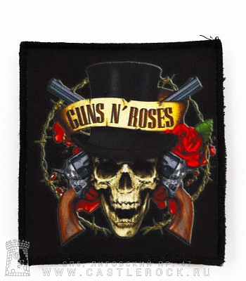 нашивка guns'n'roses (череп)