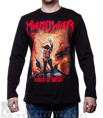 футболка manowar "kings of metal" д/р