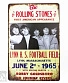 табличка rolling stones "first american appearance"