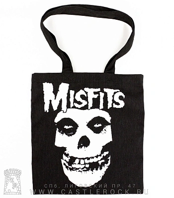 сумка шоппер misfits (лого, надпись)