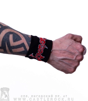 напульсник трикотажный venom "black metal"