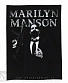 нашивка на спину marilyn manson (ч/б)