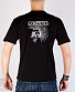 футболка exploited (надпись черная, череп ч/б)