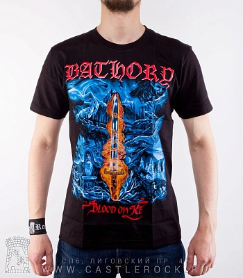 футболка bathory "blood on ice"