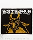 нашивка термо bathory (козел желтый, вышивка)